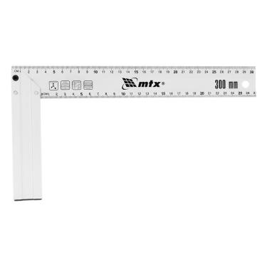 Imagem de Esquadro de Alumínio Fundido 12'' 300mm 324729 para Marcação de Ângulos Retos com Precisão Mtx
