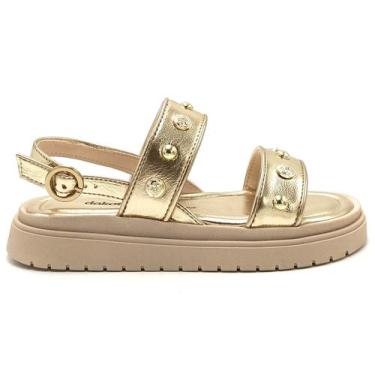 Imagem de Sandália Feminina Flatform Papete Dakota Y8131, Champagne, 35
