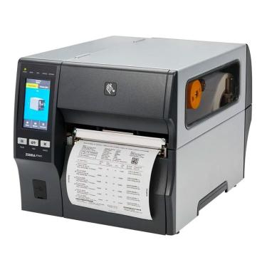 Imagem de Impressora Industrial de Etiquetas Zebra ZT421 Térmica 203DPI 6,6 Pol 12ppm USB Serial Bluetooth Ethernet Cinza