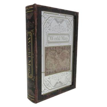 Imagem de Caixa livro Ricordi preto MDF e vidro 26x17x5 cm -L Hermitage - L'Herm