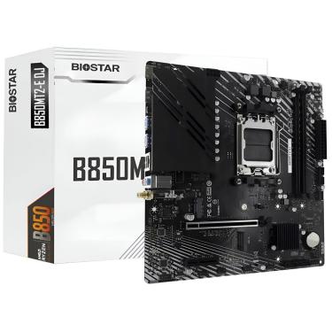 Imagem de Placa Mãe Biostar B850MT2-E DJ com Socket AM5 e DDR5 para Gaming com Pcie 5.0 e 4x SATA 6GB-S USB 3.2 Gen 1