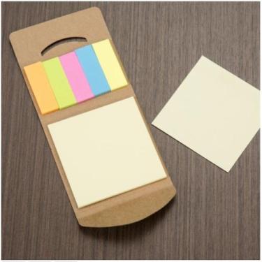 Imagem de Conj 25 Mini Bloco Ecologico C/ Autoadesivo colorido - WEBJOY