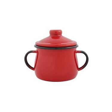 Imagem de Açucareiro Esmaltado Vermelho 380 Ml Ewel
