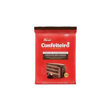 Imagem de Chocolate Cobertura Meio Amargo Confeiteiro 5kg - Harald