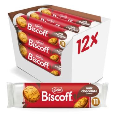 Imagem de Caixa 12 Biscoito Lotus Biscoff Recheado Chocolate 110g