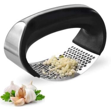 Imagem de Amassador de alho megagift aço inox e plástico