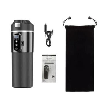 Imagem de Copo Elétrico Aquecedor De 500ML 12V 24V Em Aço Inoxidável Para Carro,