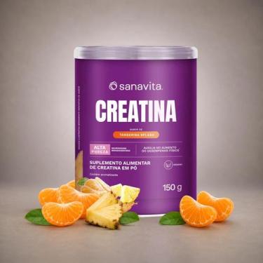 Imagem de Creatina Pó Monohidratada Sanavita 150g Tangerina Splash