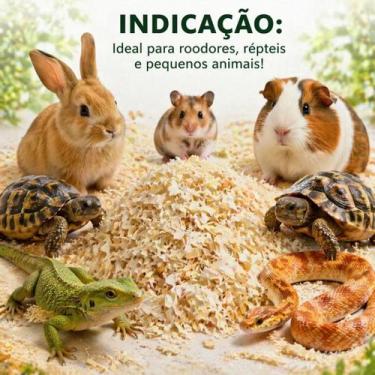 Imagem de 2Kg Substrato Aspen Para Répteis Roedores Forração flakes - SAFE