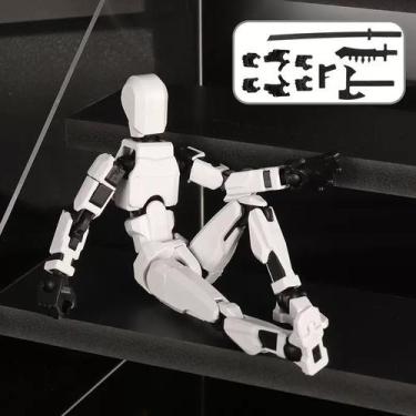 Imagem de Boneco Dummy 13 Articulado  Kit Montagem 3D com 4 Acessórios, Presente