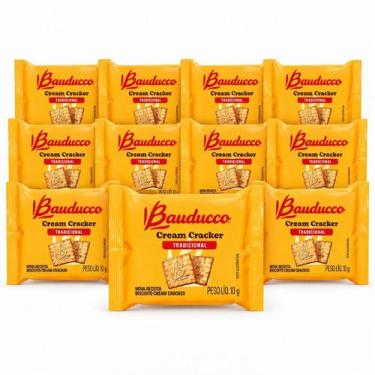 Imagem de Kit Biscoito Bolacha Bauducco Cream Cracker 10g 50 Sachês, 50
