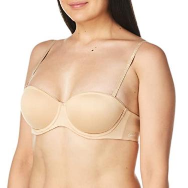 Imagem de Calvin Klein Sutiã feminino sem alças Constant, Bare, 30C