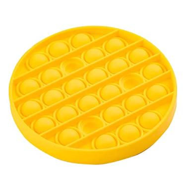 Imagem de Pop It Brinquedos pais-filhos para Colorido adultos e crianças - Brinquedo Sensorial Anti Stress e Ansiedade (rodada amarela)