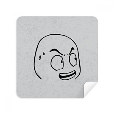 Imagem de Cold Sweat Astonished Black Happy Glasses Pano de limpeza de tela tecido de camurça pacote com 2