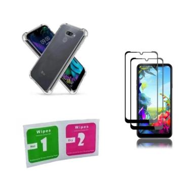 Imagem de Kit Capa Anti Impacto Para Lg K40S + 2 Pel. De Vidro 3D
