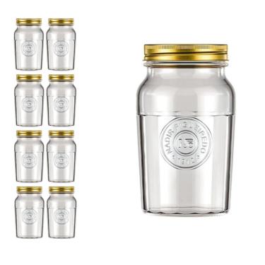 Imagem de Pote Americado Vintage Retro Tampa Biscoito 1L Nadir 8Un