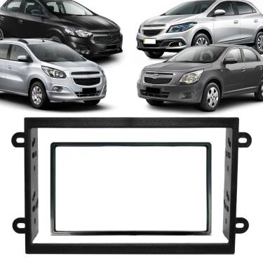 Imagem de Moldura de Painel Para CD DVD 2 Din - Onix Cobalt Spin Prisma 2013 2014 2015 2016 -  Pa...