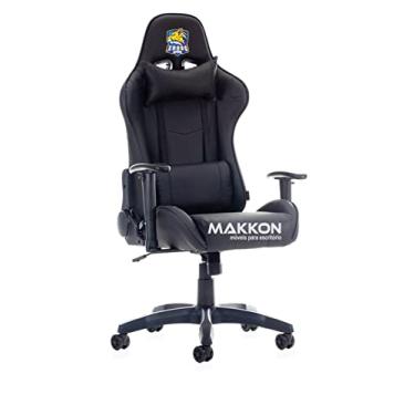 Imagem de MAKKON Cadeira Gamer Moderno Preto Ergonômico 60 cm Profundidade, 52 cm Largura, 120 cm Altura para Jogos