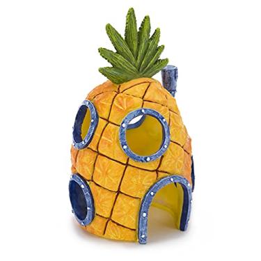 Imagem de Penn-Plax Spongebob Squarepants Ornamento de Aquário Oficialmente Licenciado - Spongebob's Abeapple House - Grande