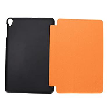 Imagem de Capa protetora de tablet, capa de invólucro de tablet de fácil utilização material de policarbonato PU macio confortável proteção perfeita totalmente protege para tablet de 10,4 cm K laranja