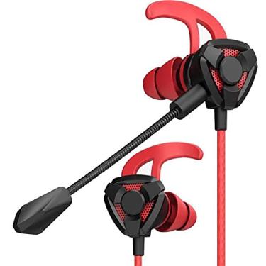 Imagem de Headset Fone Gamer Celular P2 PC PS4 PS5 com Microfone Lives jogos chat video conferência intra auricular, IBMKIDS (Vermelho)