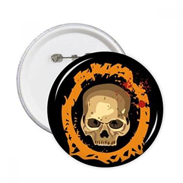 Imagem de Emblema de Halloween redondo realista l redondo broche redondo emblema acessório decoração 5 peças