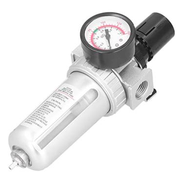Imagem de Combinação de filtro de ar comprimido regulador, display de pressão precisa de liga de alumínio Filtro separador de óleo de água de alta dureza para linhas de ar comprimido