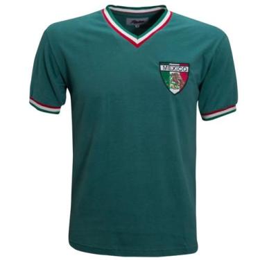 Imagem de Camisa Liga Retrô México 1970 Masculino - Verde - Liga Retro