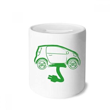 Imagem de DIYthinker Caixa de moedas de cerâmica para veículos de energia que protege o meio ambiente da Plug Line