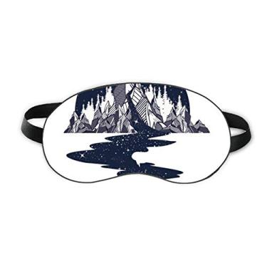Imagem de Iceberg Stream Stars Art Pattern Sleep Eye Shield Soft Night Vlindfold Shade Cover