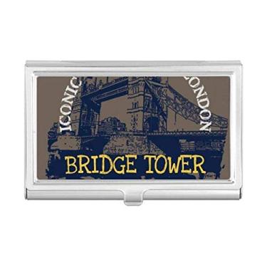 Imagem de Britain UK London Bridge Tower Graffiti Porta-cartões de visita Carteira de bolso