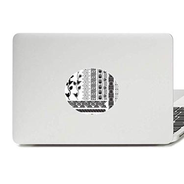 Imagem de Adesivo para laptop com estampa abstrata de flores do Egito Antigo Adesivo para notebook