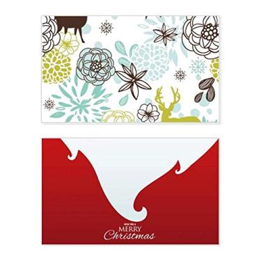 Imagem de Decoração de cervo Flor Natal Feriado Feliz Natal Cartão de parabéns Mensagem de Natal Letra de Natal
