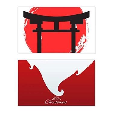 Imagem de Shinto Shrine Japan Torii Holiday Holiday Merry Christmas Parabéns Card Christmas Letter Message