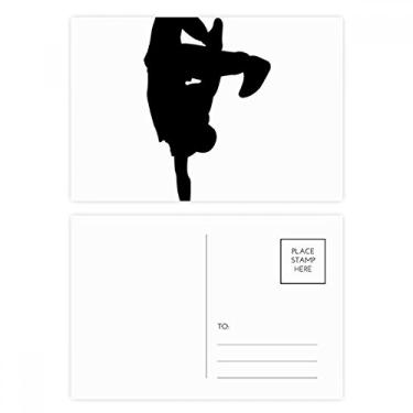 Imagem de Conjunto de cartões postais de aniversário para dançarinos saltando e quebrando cartões postais