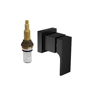 Imagem de Acabamento para registro de pressão 1/2" e 3/4" com mecanismo 1/2 volta Unic, Black Matte, Deca, 4916.BL90.PQ.MT