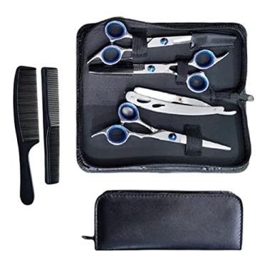 Imagem de Kit Tesouras Profissional Cabelereiro Barbeiro