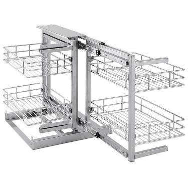 Imagem de Canto Mágico Articulado Direito ou Esquerdo com Corrediças Masutti Copat Aço Carbono Cr...