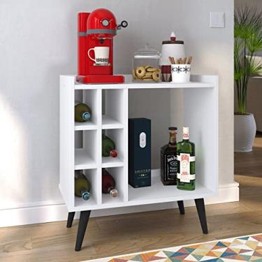 Imagem de Cantinho do Café / Aparador Retrô com Adega Baden - Branco