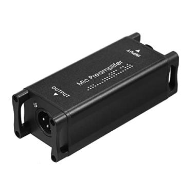 Imagem de SIMBAE Amplificador de graves ativador de microfone de ganho ultra pré-amplificador de áudio para estúdio ou gravação em casa, transmissão ao vivo ou podcast