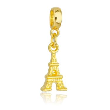 Imagem de Pingente Berloque Torre Eiffel Paris Pandora Banhado a Ouro 18k - Premium