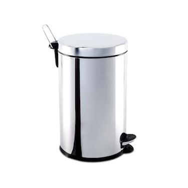 Imagem de Lixeira Brinox em Aço Inox com Pedal e Cesto Interno Removível - 12L