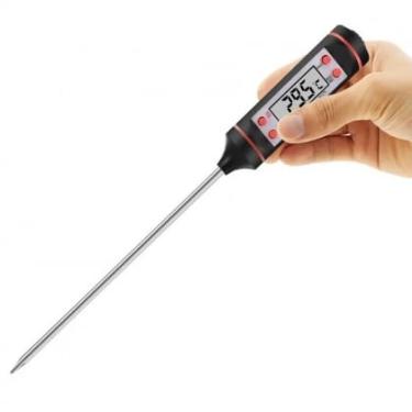 Imagem de Termômetro Culinário Digital Tipo Espeto P/Carne - Churrasco - Chester - Peru - Temperagem Chocolate - Confeitaria