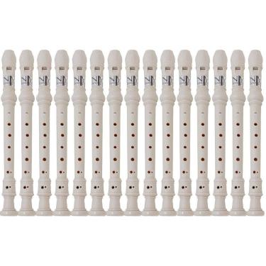 Imagem de Kit 15 Flautas Doce Barroca FL 20B New York