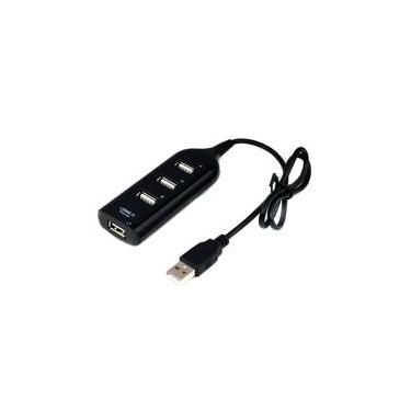 Imagem de HUB USB 2.0 MD9, 4 Portas, Preto - 7437