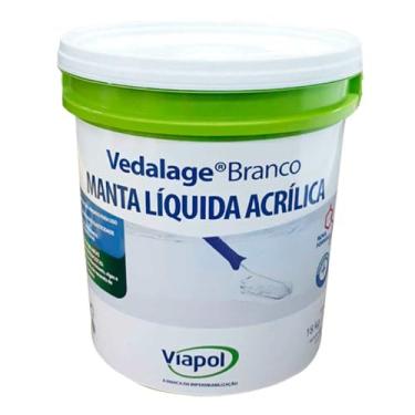 Imagem de Manta Liquida Acrilica Vedalage Branco 3.6kg - Viapol