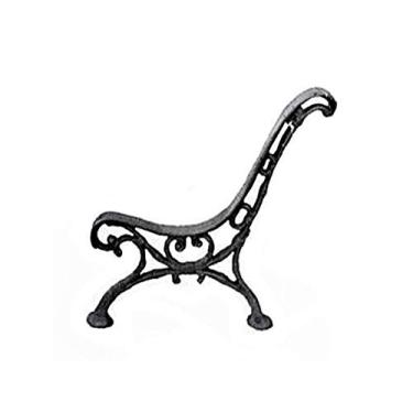 Imagem de Par Pé de Banco Praça Jardim Decoração Caracú Ferro Fundido
