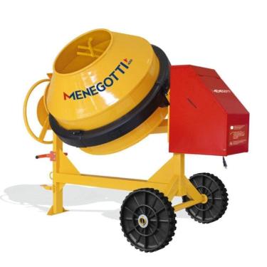 Imagem de Betoneira 400l Rental Com Motor Trif 2cv 220v 60hz 4p Com Roda Maciça Menegotti