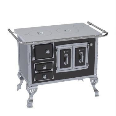 Imagem de Fogao a Lenha Venax n 1 Sec XVIII Chapa de Aluminio Preto