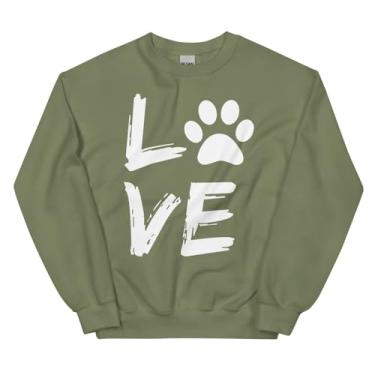 Imagem de Camiseta divertida para amantes de cães com definição de pata e mamães, presentes engraçados para pais 2, Verde militar, GG